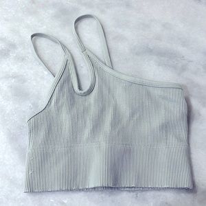 Hollister Green One-Side Strap Bra